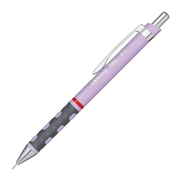 Rotring Tikky Pastel Mechanical Pencils HB 0.7 mm(Orchid Bloom) with Comfort Rubber Grips