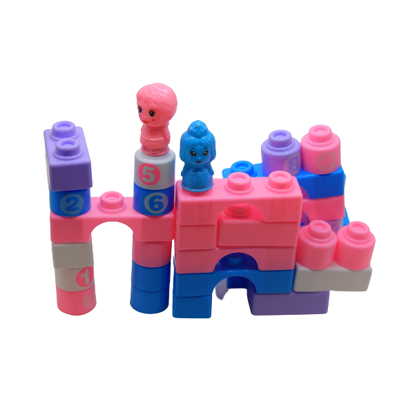 Plastic Building Blocks Set, 41 Pieces - No:6688-11A
