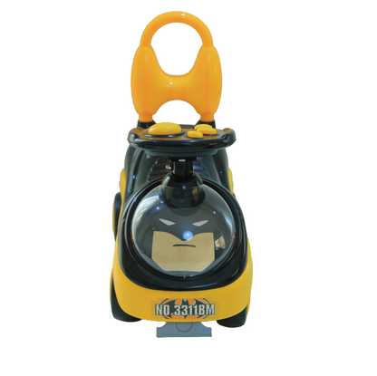 سيارة باتمان للأطفال قابلة للركوب مع موسيقى وعجلة قيادة، رقم: 3311BM