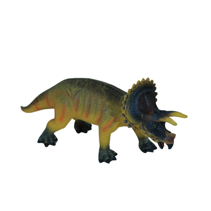 نموذج محاكاة ديناصور بني اللون بقرنين، رقم: K1509