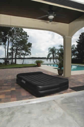 Bestway 2.03m x 1.52m x 46cm Tritech Airbed Queen Built-in AC pump