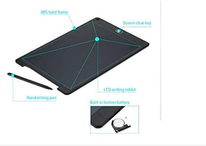 لوحة كتابة رقمية بشاشة LCD من GROW - 12 بوصة - رقم: LH004