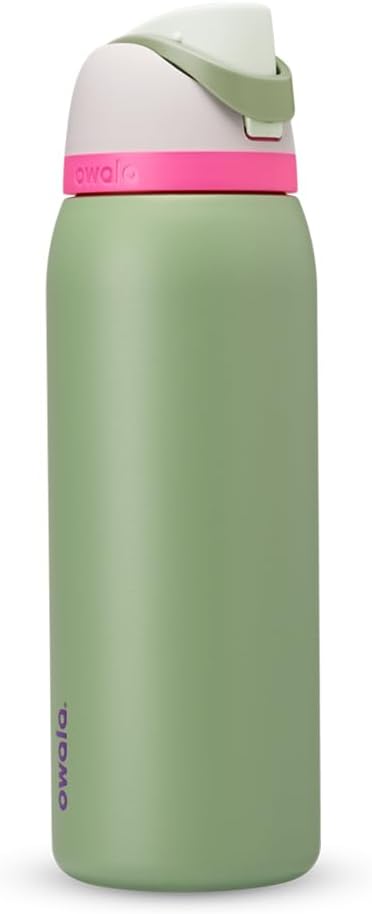 Owala FreeSip 32oz (945ml) Insulated Stainless Steel Water Bottle – Leakproof Vacuum Bottle with Built-in Straw & Carry Loop