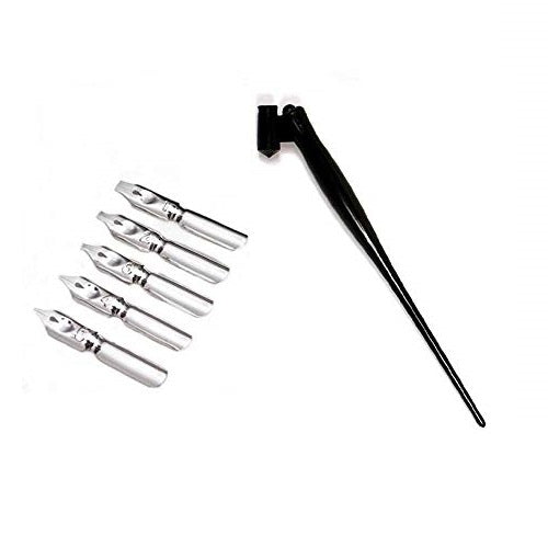 قلم الخط المائل Keep Smiling بخمسة رؤوس، رقم: E0422 