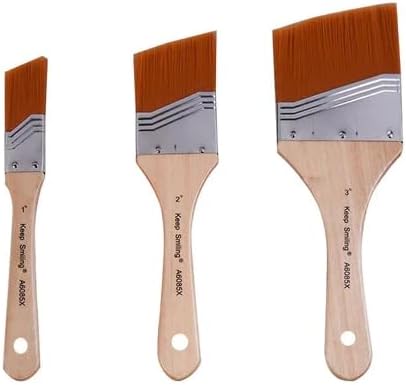 فرشاة جيسو بثلاث قطع من النايلون بمقبض خشبي - رقم المنتج: A6085X