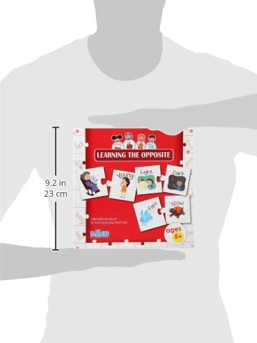 بطاقات نيلكو التعليمية - تعلم الأضداد - 40 بطاقة - رقم: 20276