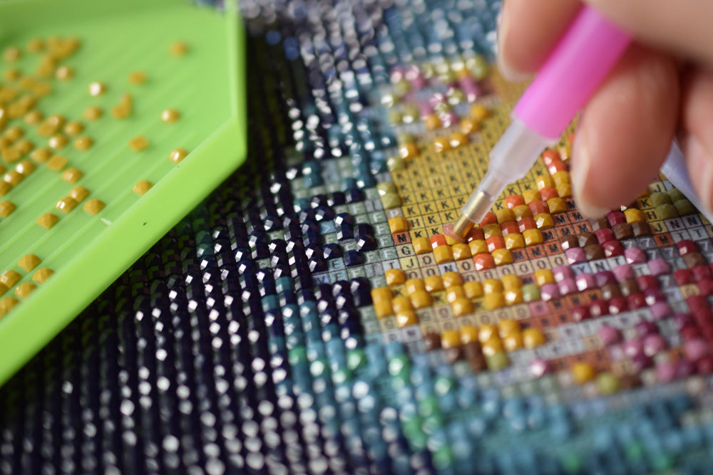 ٤ نصائح مفيدة للرسم الماسي المربع - الحجم: ٣٠ سم × ٤٠ سم