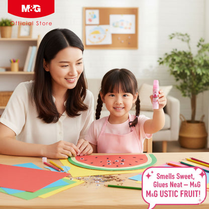 M&G Chenguang USTIC Fruit Scented Glue Stick 8g – ASG971G3 – Smooth Adhesive Glue for School & Crafts - 1pcs - No: ASG971G3