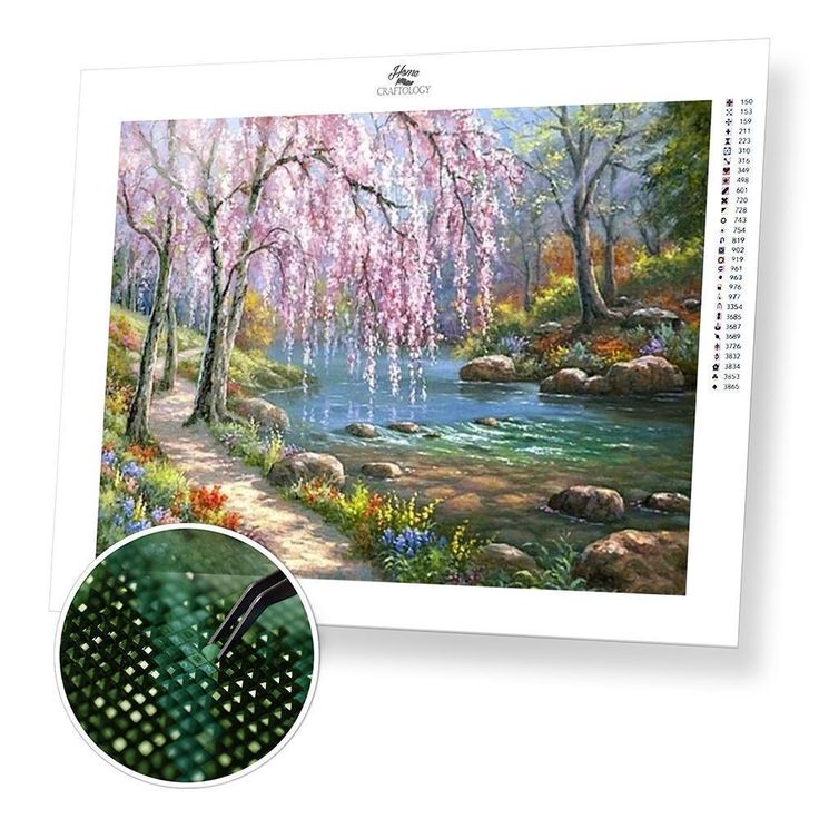 ٤ نصائح مفيدة للرسم الماسي المربع - الحجم: ٣٠ سم × ٤٠ سم