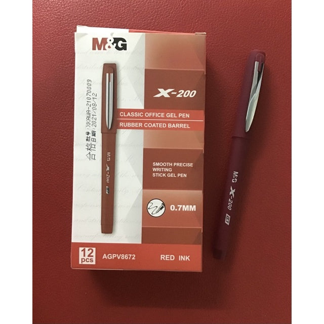 M&G Chenguang X-200 Ballpoint Pen 0.7mm– Smooth Writing Retractable Ball Pen - 1pcs - No: AGPV8672