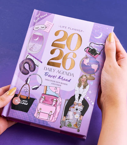 Mofakera Travel Mood Daily gift Calendar Agenda 2026 - A5