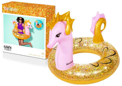 Bestway Glitter Seahorse Inflatable Swim Ring 36305