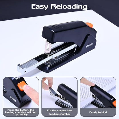 M&G Chenguang Power Saving Stapler – 25 Sheets Capacity, 24/6 Staples, Easy Push-Button Loading - 1pcs - No: MG818