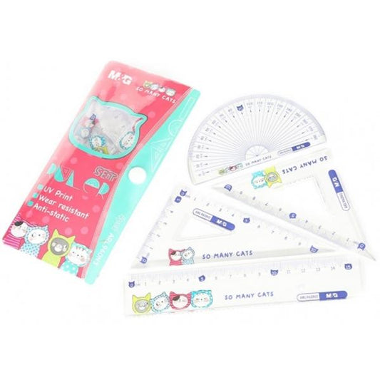 M&G Chenguang Geometric set of 4 Flexible Measuring Tool  - No:ARL960N3