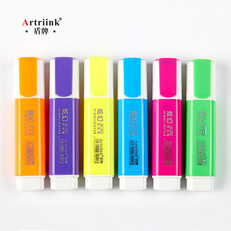 Pack of 6 Artriink Highlighter Pens - No:HI-901-6