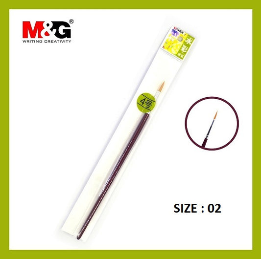 فرشاة رسم من إم آند جي - للتدريب الفني - المقاس: 2 - الرقم: ABH97886B