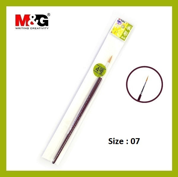 فرشاة رسم من إم آند جي - للتدريب الفني - المقاس: 7 - الرقم: ABH97886G