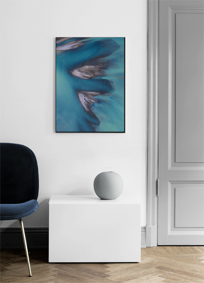 إطار كهف جليدي 