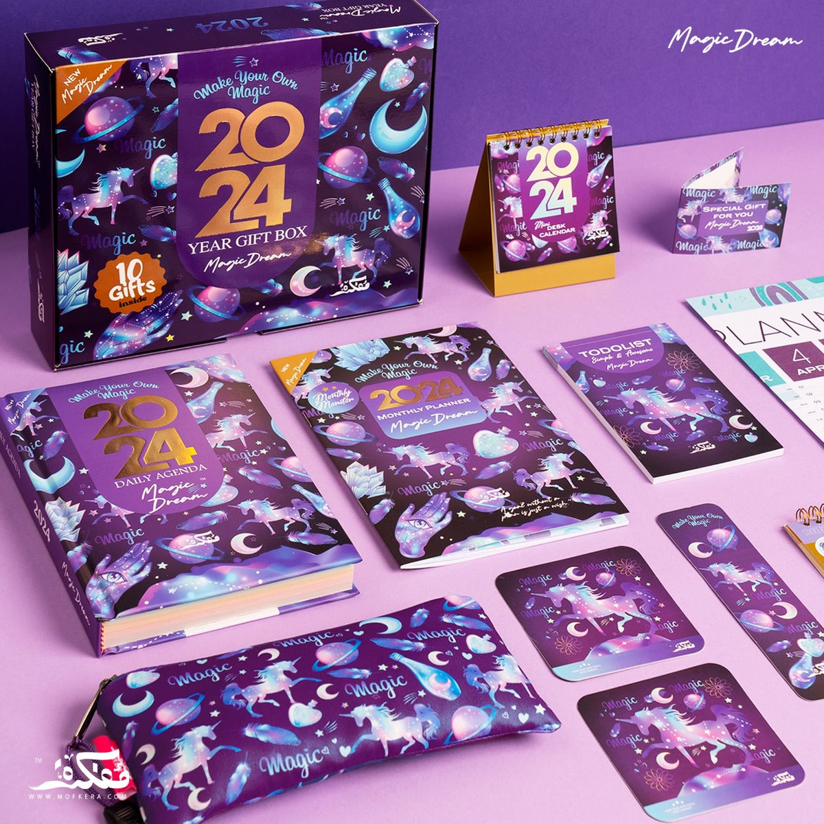 Mofakera Calendar Magic Dream Year Gift Box 2024  ( Agenda )