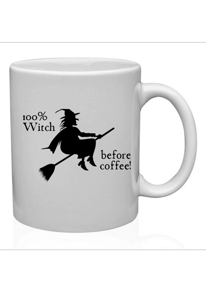 Witch before coffee mug ceramic