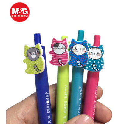 M&G Chenguang super cute So many Cats 0.7mm cat ball pens 1pcs - No:ABPH4571