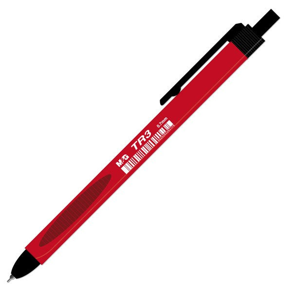 M&G Chenguang TR3 Semi-Gel Ballpoint Pen 0.7 mm – Retractable Smooth Writing Pen  – Black, Blue or Red - 1pcs - No: ABPW3072