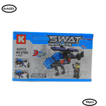 شرطة سوات بانثرز، 46 قطعة، رقم 27003-3