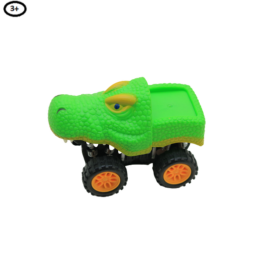 Animal Land Green Crocodile Plastic Pull Back Car No.1958D-4