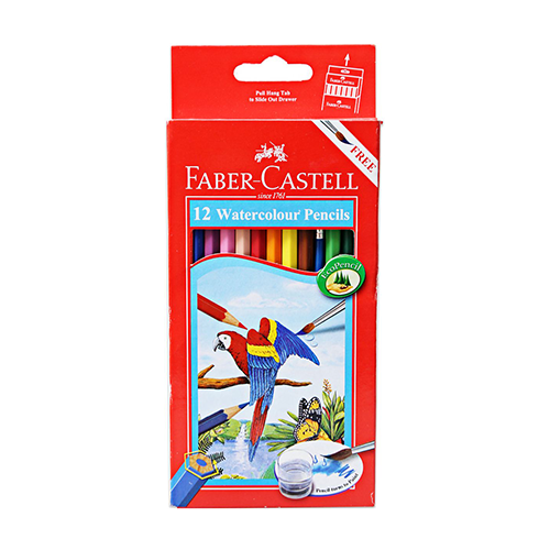 FabreCasTELL-AQUARELLE- LONG 12 WOOD COLOUR