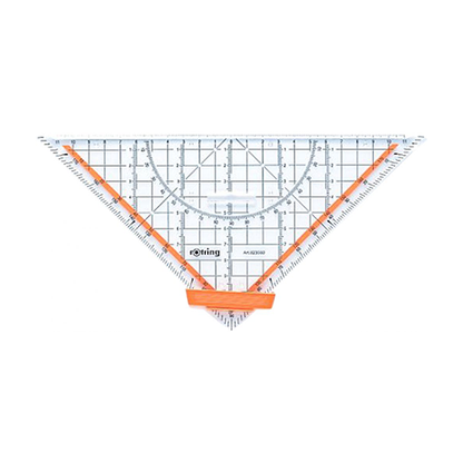 مسطرة مثلثة شفافة من روترينج - 22 سم - رقم: S0451820