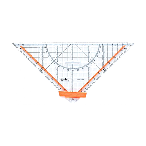 مسطرة مثلثة شفافة من روترينج - 22 سم - رقم: S0451820
