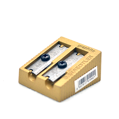 Staedtler Metal Sharpener Gold 2 Holes