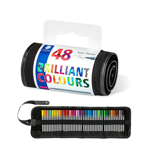 قلم ستيدلر الملون ذو 48 سنًا