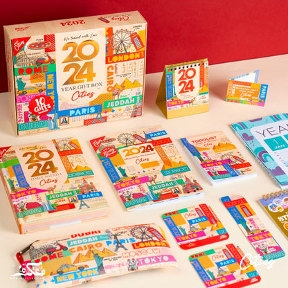 Mofakera Calendar Cities Year Gift Box 2024 ( Agenda )