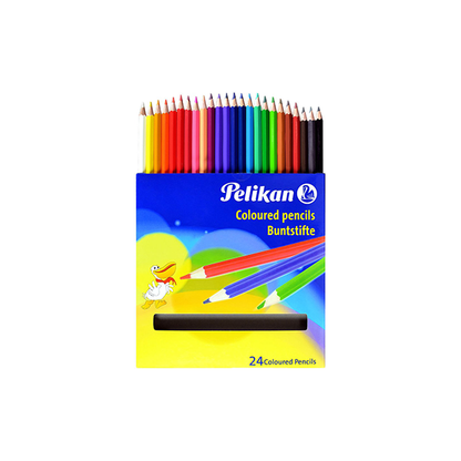 علبة أقلام تلوين - 24 قطعة