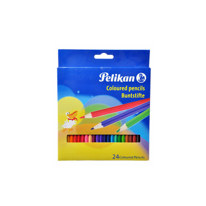 علبة أقلام تلوين - 24 قطعة