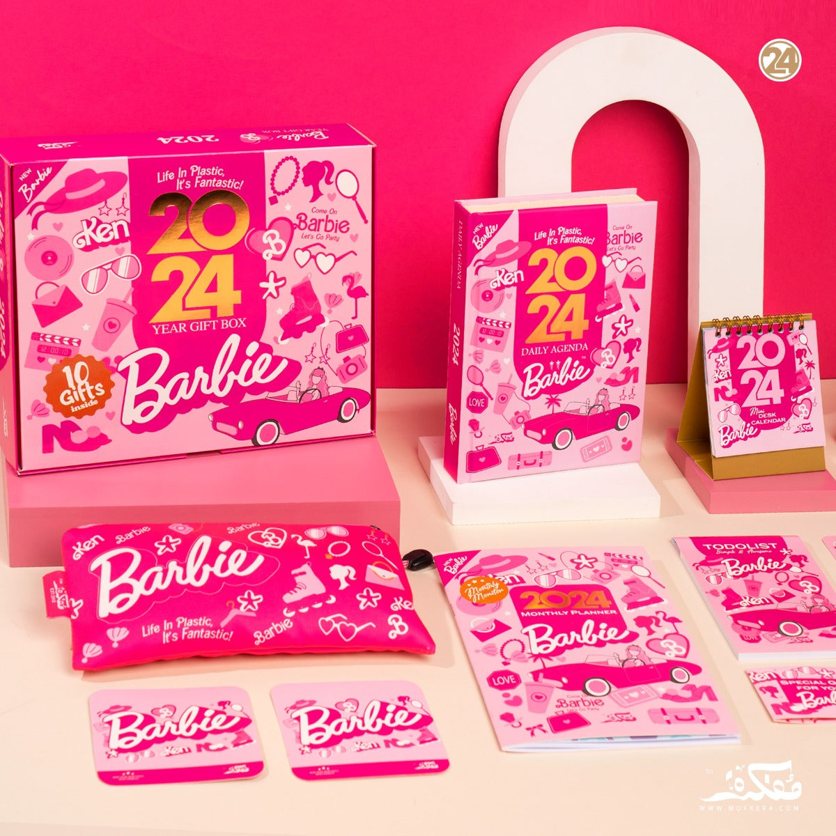 Mofakera Calendar Barbie Year Gift Box 2024 (Agenda)