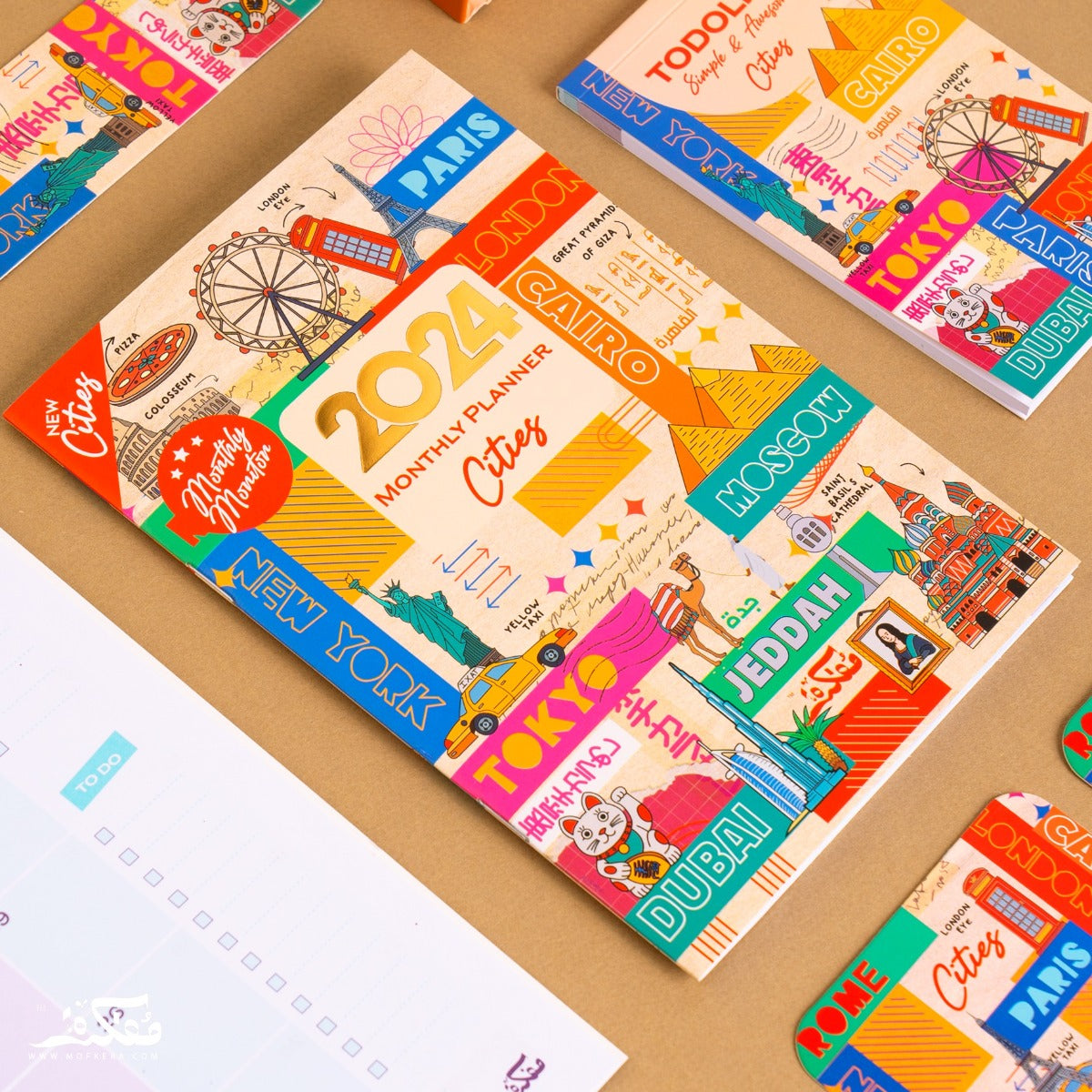Mofakera Calendar Cities Year Gift Box 2024 ( Agenda )