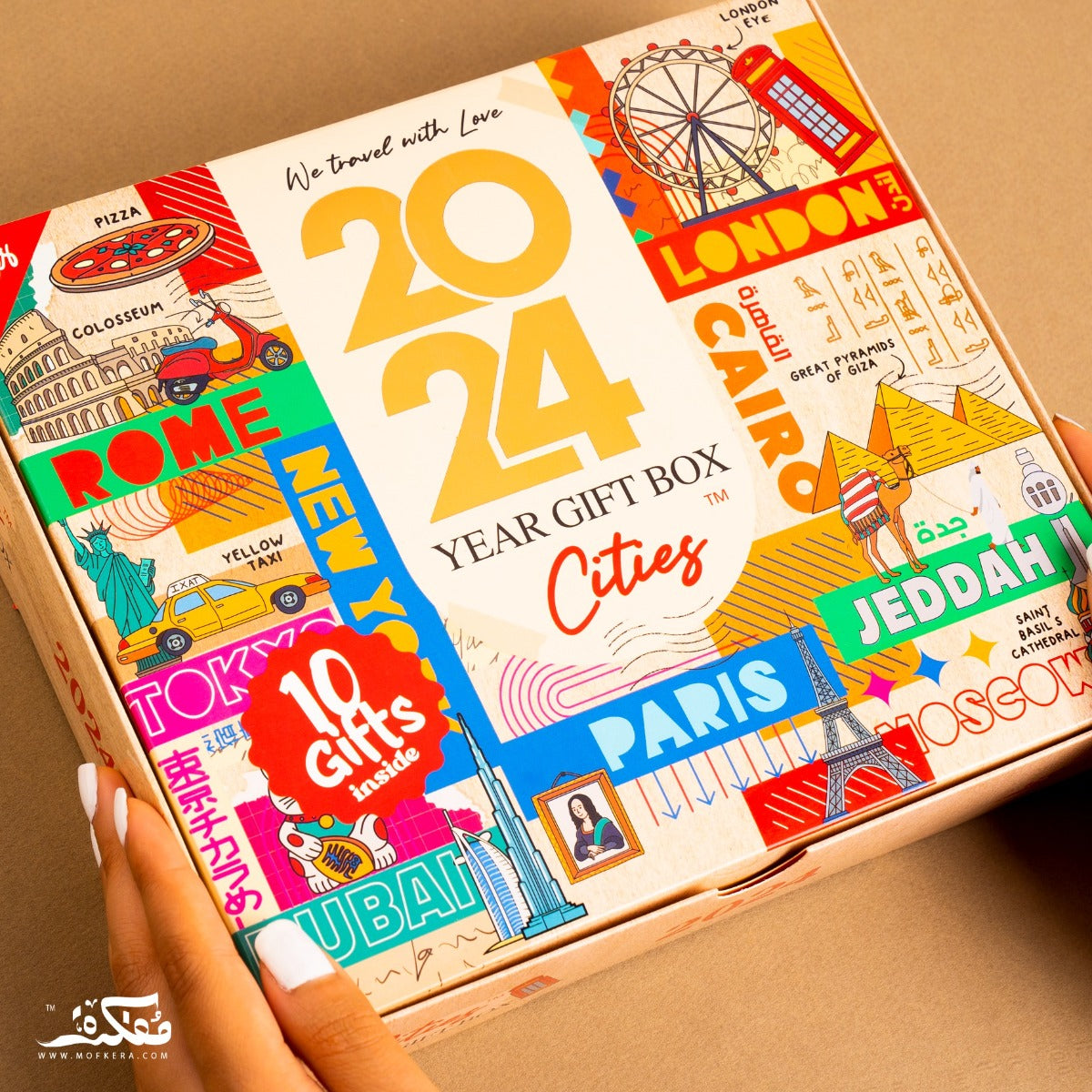 Mofakera Calendar Cities Year Gift Box 2024 ( Agenda )