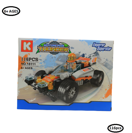 مجموعة بناء موكب الرعد، 116 قطعة، رقم: 15111-1