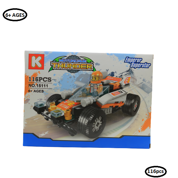 مجموعة بناء موكب الرعد، 116 قطعة، رقم: 15111-1