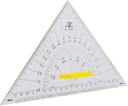 Cokai Transparent multipurpose triangle with handle professional drawing - 30cm - No:KJ1330