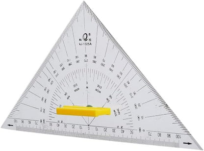 Cokai Transparent multipurpose triangle with handle professional drawing - 30cm - No:KJ1330