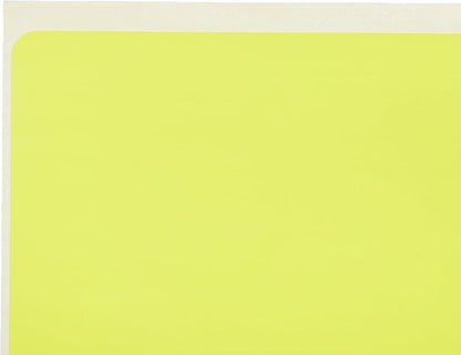 El Manar Large-Format High-Impact Adhesive Label Sticker, 130x155 mm With Premium Material - Yellow Fluorescent - 4 Labels - No: 0685