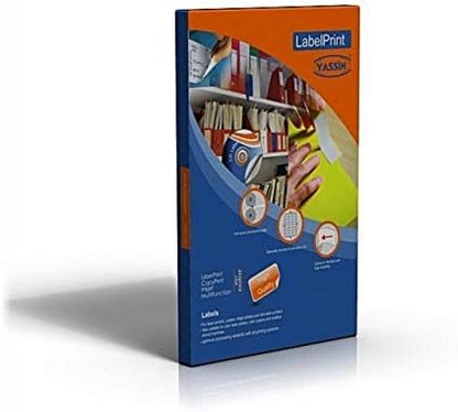 Yassin Professional Medium Adhesive Label Sticker,57x105 mm With Premium Material - Size: A4 - 10 Labels per Sheet - 100 sheets - No: 0708