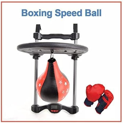Punching Bag,Over the Door Speed Bag Boxing Punching Game | Electronic Punch Counter - No:143881H