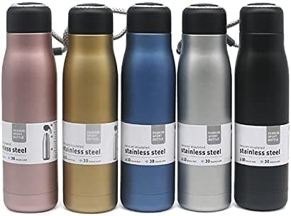 500ml Stainless Steel Vacuum Insulated Water Bottle with Carry Rope – Double Wall Thermal Flask | Hot & Cold Bottle