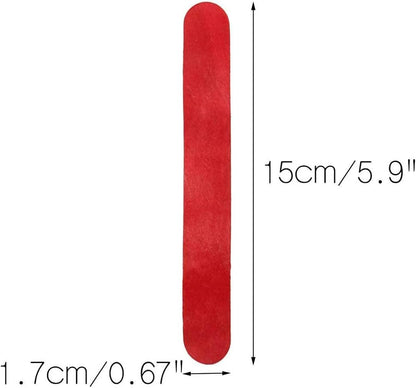 أعواد خشبية لصنع المثلجات، مناسبة للأعمال الفنية والحرف اليدوية - 50 قطعة - رقم: M90 