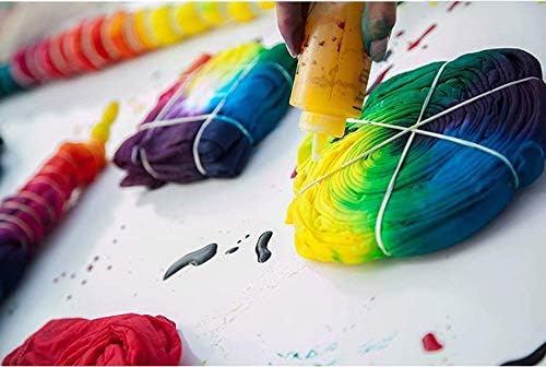 مجموعة صبغ وتلوين الأقمشة بخطوة واحدة، 8 ألوان، مناسبة لملابس الأطفال والكبار والقمصان والحقائب - MY283 