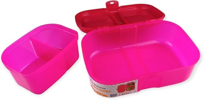 Banana Lunch Box 1.8L Healthy Plastic Pp5  - Assorted Color